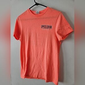 Joes Crab Shack Myrtle Beach Universal Adult Tshirt Fluoresent Pink Size S Great